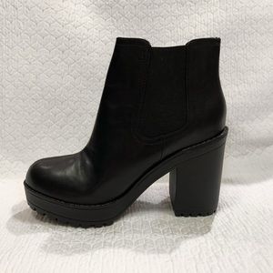 Black Platform Ankle Boots